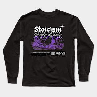 Aesthetics Stoicism Design Long Sleeve T-Shirt